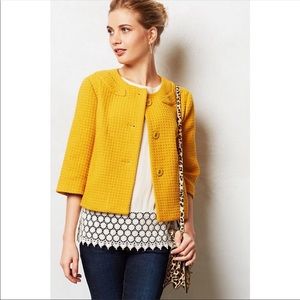 Anthropologie Tabitha Marigold Waffle Jacket